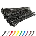 Produktbild: Kabelbinder 100 Stück Schwarz 150 mm x 36 mm mit 182 kg Zugfestigkeit kleine ...