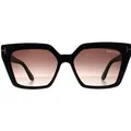 Produktbild: Tom Ford Winona FT1030 01Z schwarz lila braun glÃ¤nzend Sonnenbrille mit Farbverlauf