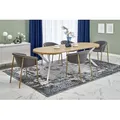 Produktbild: Design Esstisch Tisch rund HA-222 ausziehbar 100 - 250 cm - Naturbelassen