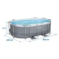 Produktbild: Bestway 5614A Power Steel Ovaler oberirdischer Pool 305x200x84cm