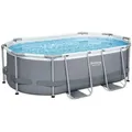 Produktbild: Bestway 5614A, 3668 l, Gerahmter Pool, Erwachsener & Kind, Grau, Weiß, 26,7 kg - Grau/Weiß