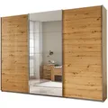Produktbild: Schwebetürenschrank - Eiche Artisan - mit Spiegel - 271x210 cm