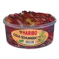 Produktbild: Haribo Cola-Schlangen 150 Stück in Runddose 1050g