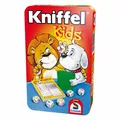 Produktbild: Schmidt Spiele Kniffel Kids, Bring-Mich-Mit-Spiel in Metalldose, Brettspiel