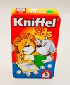 Produktbild: 2x Schmidt Spiele 51245 Kniffel Kids Metalldose Tierwürfel 2-6 Spieler