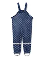 Produktbild: Playshoes Matschhose Regenlatzhose Ungefüttert Unisex Kinder Wind- und wasserdichte Regenhose Regenbekleidung, marine Punkte, 80