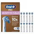 Produktbild: Oral-B Sensitive Clean Zahnbürstenaufsätze, 10 Stück, weiß