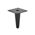Produktbild: woplus 4 Stück Gerade Möbelfüße Schwarz 10cm Konisch Möbelbeine Ersatz Möbelfüße Metall Schrankfüße Sofa Füße für Sofa, TV-Schrank, Bett, (Höhe 10 cm)