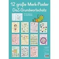 Produktbild: 12 große Merk-Poster DaZ-Grundwortschatz