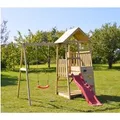 Produktbild: Wendi Toys Kinderspielturm Panda inkl. Rutsche & Kletterwand 270 cm x 270 cm x 2