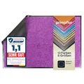 Produktbild: Primaflor Schmutzfangmatte CLEAN – Lila, 40x60 cm | Saugstarke, Schwer entflammbare Fußmatte | Rutschfester Türvorleger für Innen | Türmatte für Eingangsbereich | Sauberlaufmatte mit Gummirand