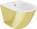 Produktbild: Mexen Lena wandmontiertes Bidet, Weiß/Gold - 35224806