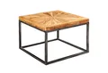 Produktbild: Wohnling Couchtisch WL5.951 Holz Massiv 55x55 cm Wohnzimmertisch Modern Tisch Sofatisch (Mango Massivholz 55x41x55 cm Tisch Metallgestell), Wohnzimmertisch Quadratisch, Kaffeetisch Modern