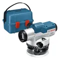Produktbild: Bosch Professional Optisches Nivelliergerät GOL 32 G (32-fache Vergrößerung, Maßeinheit: 400 Gon, Arbeitsbereich: bis zu 120 m, Messlatte GR 500, Baustativ BT 160, im Transportkoffer)