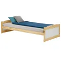 Produktbild: Einzelbett FRITZ Kinderbett Jugendbett Tagesbett Bett 90x200 cm Kiefer na