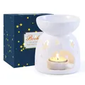 Produktbild: Keramik Duftlampe Aromalampe mit Geschenkbox Teelichthalter Kerzenhalter Set ...