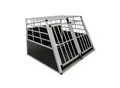 Produktbild: Juskys Alu Hundetransportbox XL - 96×90×71 cm verschließbar & pflegeleicht - Hundebox für Hunde