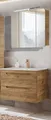 Produktbild: Waschtisch und Spiegelschrank Set LUTON-56-CRAFT in Wotan Eiche Nb., B/H/T ca. 81/200/46 cm