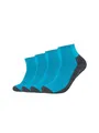Produktbild: Camano Unisex Sportsocken kurz Atmungsaktiv Bequem Perfekte Passform Tennissocken Verstärkt Herren und Damen pro tex 4er Pack 43/46 turquoise