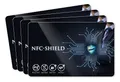 Produktbild: 4X NFC Shield Card - RFID & NFC Schutz/Blocker - Made in Germany - Schützt das gesamte Portmonnaie & Kartenetui mit Ihren EC und Kreditkarten - Nie Wieder RFID Schutzhüllen notwendig