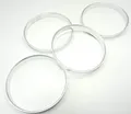 Produktbild: 4 Zentrierringe aus Alu // Aluminium in Silber 74,1 mm - 72,6 mm