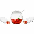 Produktbild: BOWLESET „Libera“ 9 tlg. im Geschenkkarton 4,5 L Gefäss Schöpfer Bowleschüssel 