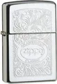 Produktbild: ZIPPO Orig. Feuerzeug Regular / Street Chrom poliert graviert American Classic