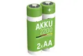 Produktbild: NiMH Akku AA Mignon 2100mAh 1,2V maxE vorgeladen 2er Set wiederaufladbar