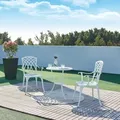 Produktbild: Bistro-Set Vena 3-tlg. Aluminiumguss Weiß [casa.pro]