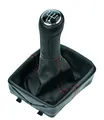 Produktbild: L & P Car Design L&P A255-1 Schaltsack Schaltmanschette Schwarz Naht Rot Schaltknauf Rahmen 5 Gang Komplettset Plug & Play kompatibel mit VW Polo 9N 9N2 9N3 4 IV Ersatzteil für 6Q1711113
