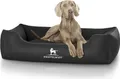 Produktbild: Knuffelwuff Kunstleder Hundebett Sidney XL 105 x 75cm Schwarz
