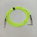 Produktbild: 6080 Konfektionierte Kabel Musikinstrumente Geflechtkabel Neongelb 3,05 Meter Mu