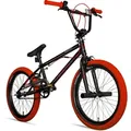 Produktbild: Bergsteiger Halifax 20 Zoll BMX, 360° Rotor-System, Freestyle, 2 Stahl Pegs, Kettenschutz, Freilauf - Rot