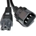 Produktbild: 5m IEC Stecker C14 Zu Kleeblatt Stecker C5 Konverter Adapter Stromkabel [006184]