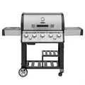 Produktbild: JUSTUS Gasgrill Mars, 5 Hauptbrenner, 1 Seitenbrenner, 3,5 kW – Grill mit Infrarot-Backburner, Ablageflächen, Guss-Grillrost, 158 x 62 x 122 cm, Edelstahl, 1220