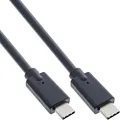 Produktbild: InLine USB 3.2 Gen.2 Kabel - USB Typ-C Stecker/Stecker, schwarz, 1m