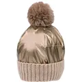 Produktbild: Strickmütze CAPELLI NEW YORK, Damen, gold, Obermaterial: 100% Polyacryl. Futter: 100% Polyester, Mützen Strickmütze, glänzende, mit Umschlag