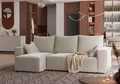 Produktbild: 4ALLHOME Ecksofa mit Schlaffunktion TOBI, Couch, Sofa mit Bettkasten, Eckcouch, L-Form Velo 622 Beige