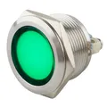 Produktbild: SeKi LED Kontrollleuchte V2A Edelstahl Signalleuchte Ø22mm Grün IP67 Indikator
