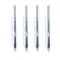 Produktbild: Aqbau 4er Set Bodenanker für Schaukel und Spielturm 450 mm, verstärkter Erdanker aus feuerverzinktem Stahl, Einschlaghülse für Holzpfosten, Garten Befestigung