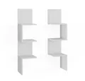 Produktbild: Vicco Eckregal Paolo, Weiß, 28 x 116.4 cm 2er Set