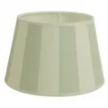 Produktbild: Lampenschirm für Tischleuchte in Rund Streifen Hell Olive Grau Tischlampe Wan...