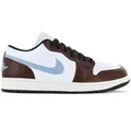 Produktbild: Air Jordan 1 Low SE - Herren Sneakers Schuhe Leder Weiß-Braun FQ7832-142 , EU 41 US 8