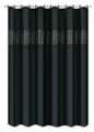 Produktbild: Duschvorhang Textil BxH 180x200cm Linie schwarz silber Vorhang Dusche Pailletten