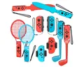 Produktbild: Hurtel Nintendo Switch Sport 10-in-1 Familien Zubehör Nintendo (Zubehörset, Realistisches Zubehör für aktives Familien-Gaming)