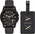 Produktbild: ARMANI EXCHANGE Chronograph AX7105, (Set, 2-tlg), Quarzuhr, Armbanduhr,Herren,Stoppfunktion,Geschenkidee, Silikonarmband