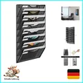 Produktbild: 8 Fächer Metall A4 Zeitschriftenhalter Wand Zeitschriften Wandhalter Aktenabl...