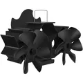 Produktbild: Magnetischer Kaminventilator, DoppelkopfOfenventilator mit 12 Flügeln, thermi...