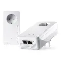 Produktbild: devolo Magic 2 WiFi 6 Starter Kit, WLAN Powerline Adapter, bis zu 2.400 Mbit/s, Mesh WLAN Steckdose, 2x Gigabit LAN, Access Point, dLAN 2.0, weiß