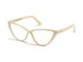 Produktbild: Tom Ford FT5729-B 025 56 Brille Brillenfassung Brillengestell Beige Blaufilter